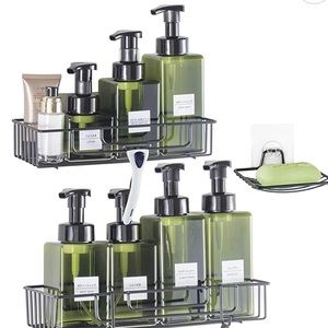 Black shower caddy three packs. Brand new in the box.